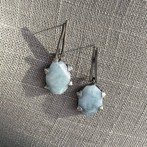 Blue Lace Agate post Earrings