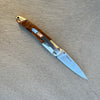 Damascus Collection Exotic Gemstone  3" Lockback Knife Bonita Blue Turquoise