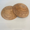 ~ Set of Two ~ 10" Spalted  & Ambrosia Maple Round Bowls