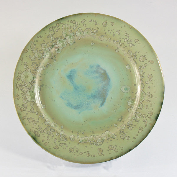 Mint & Charcoal Round Dinner Plate