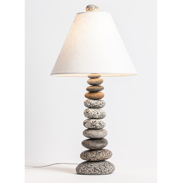 Stacked Rock Cottage Lamp