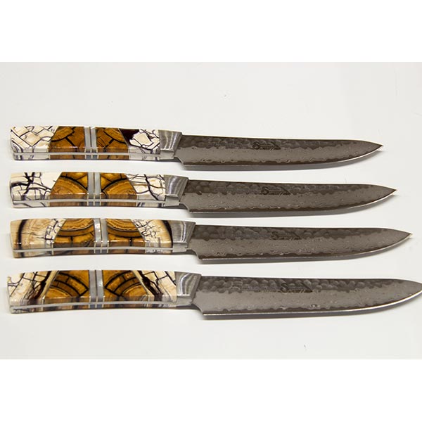 Damascus Knife - Set of Four