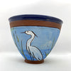 Egret Bowl by Jennifer Stas  7" x 4.25" side with 1 heron