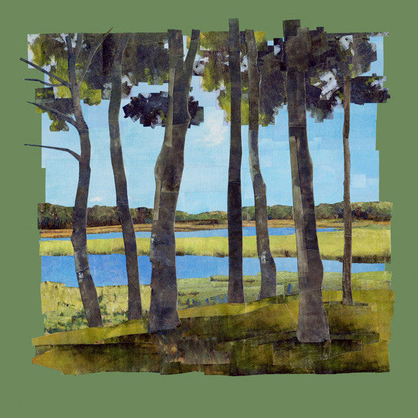 Fox Island Marsh through Trees -  Archival Pigment Print