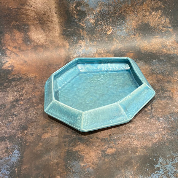Stone Serving Bowl~ Teal