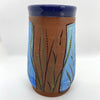 Round Egret Vase/Utensil Jar side view by Jennifer Stas  7"x4.25"