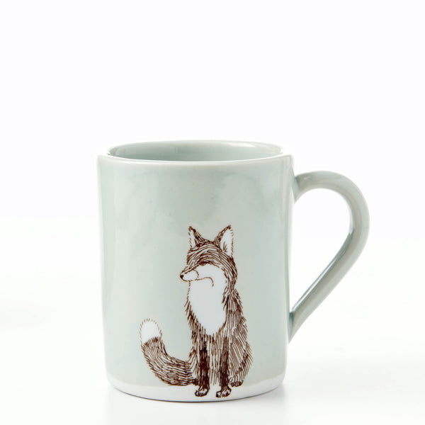 Large Mug: Celadon Fox