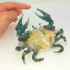 Blown Glass Crab - Blue