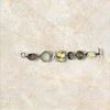 River Rock Bezel Link Bracelet with Turquoise