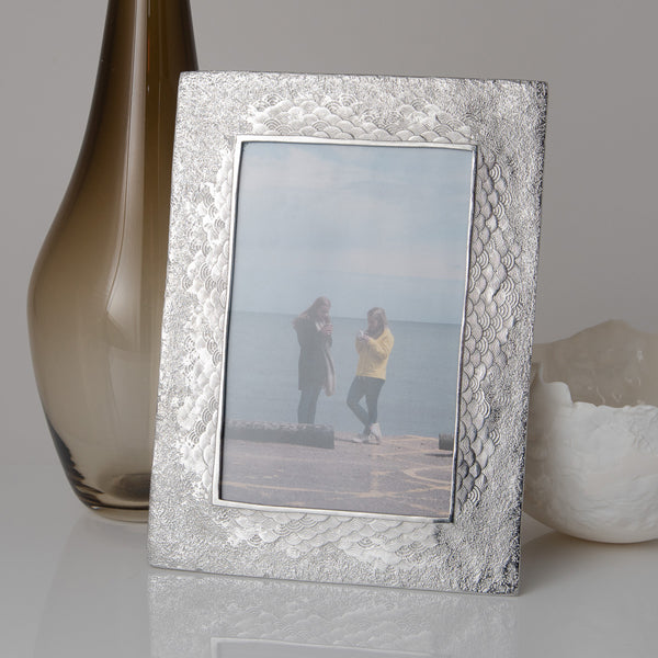 Wave Pewter Photo Frame