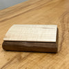 Curly Maple and Walnut Business Card Box