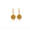 Gold and Rhodium Flower Earrings