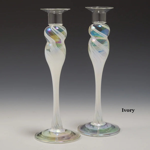 Candlestick Pair - Ivory