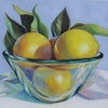 Lemons in Glass Bowl III