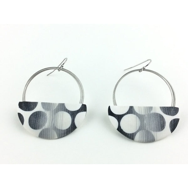 Large Wire Loop Earrings- Gradient