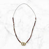 Necklace  Double  Circle Clasp Tourmaline