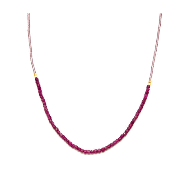 Ruby bead choker – Left Bank Gallery