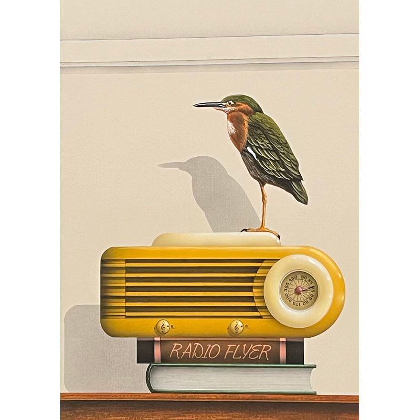 Radio Flyer Green Heron RF Book - giclee print