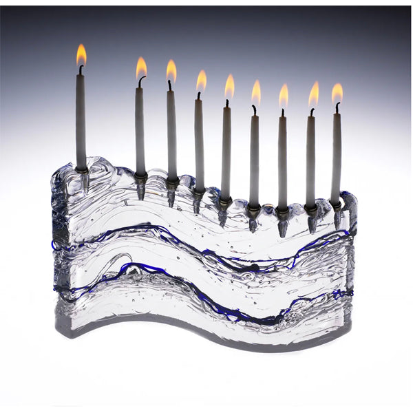 Blue 'S' Menorah