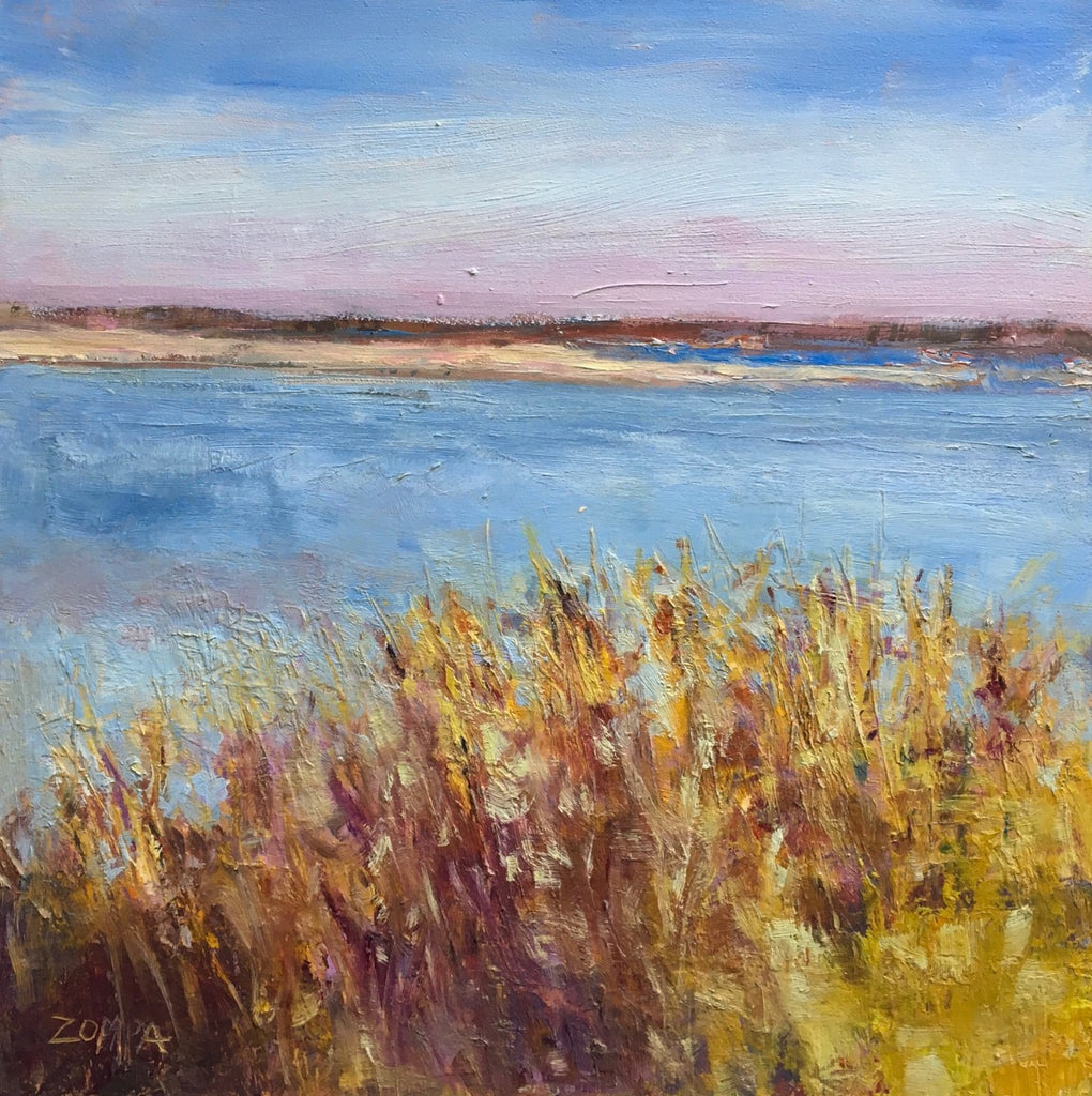 Marsh Grass 8x 8 Image 10 x10 Framed