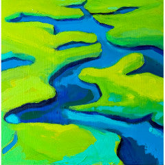 Marsh Shape Study #18  12x12/13x13 oop