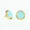 Drusy Hemimorphite Earrings