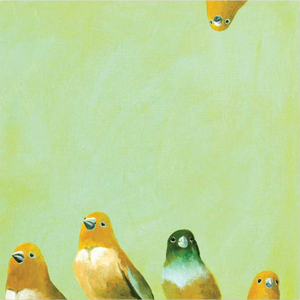 Goldfinch Family 10x10 Panel
