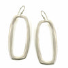 Large Rectangle Earrings - Sterling Silver
