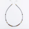 Brandy and Golden Citrine with Hematine Necklace