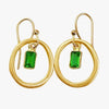 Circle w/Hydro Quartz Earrings