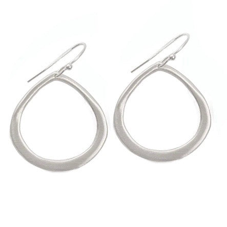 Medium Wide Open Drop Earrings