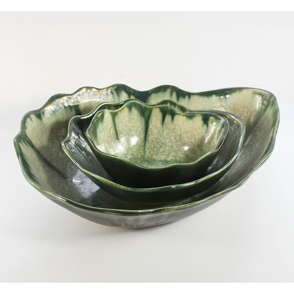 Glass Nesting Bowl, Charcoal