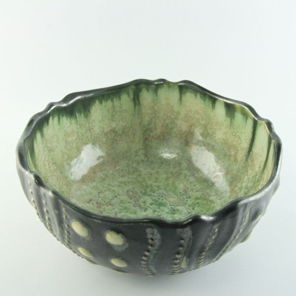 Mint & Charcoal Medium Sea Urchin Bowl
