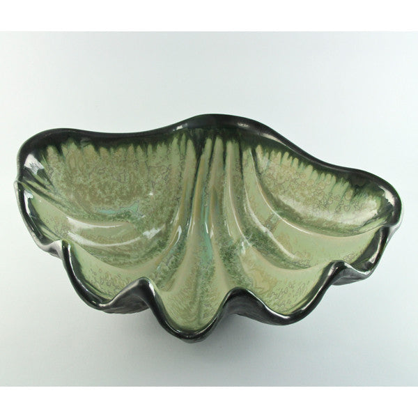 Mint & Charcoal Medium Clam Bowl