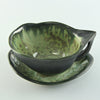 Mint & Charcoal Teacup With Saucer