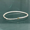 Sterling & 18k Single Circle Bracelet