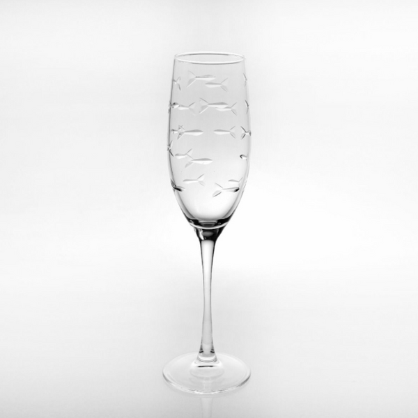 School of Fish Champagne Flute