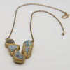 Seafaring Pendant w/ Aquamarine & Brass