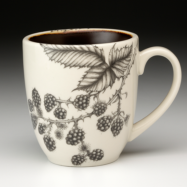 Mug with blackberries