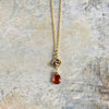Granite & Spessartite 17" Necklace