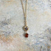 Granite & Hessonite 17" Necklace