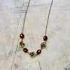 Granite & Hessonite Necklace