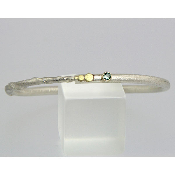 Descending circles bracelet with tourmaline