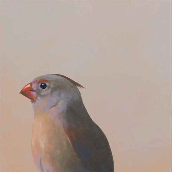Female Cardinal 6 x 6 Panel