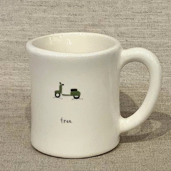 Camp Mug - Vespa/"Free" 4"