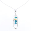 Oval Pendant with Apatite