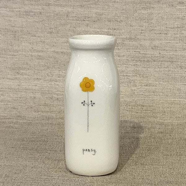 Flower Vase - Pansy 5"