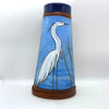 Handbuilt Egret Vase by Jennifer Stas  9"