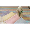 Handwoven Cotton Baby Blanket - Pink