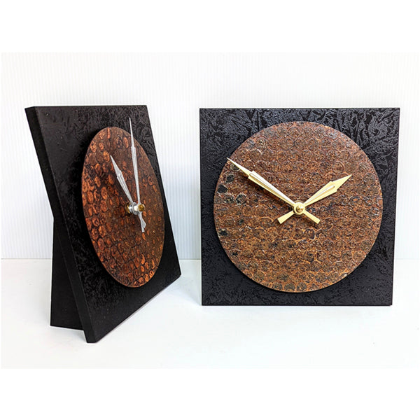 Black & Rust Desk Clock